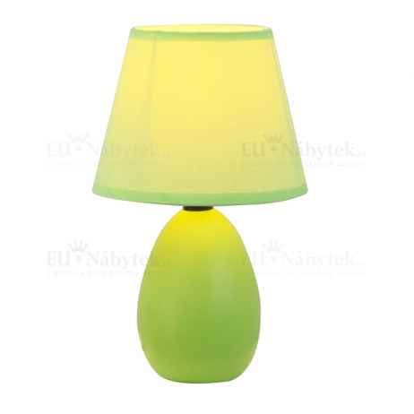 Keramická stolní lampa, zelená, QENNY TYP 13 DOPRODEJ