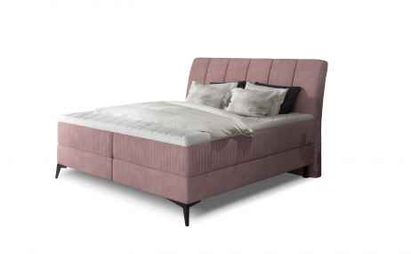 Kontinentální postel Boxspring ADELINE růžová