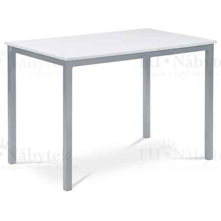 Jídelní stůl 110x70, MDF bílá / šedý lak