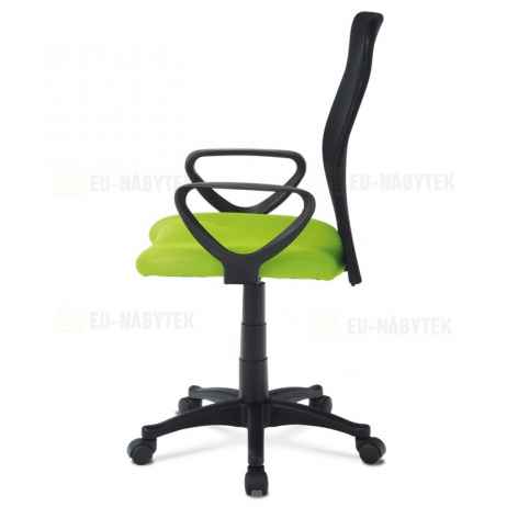 kancelářská židle, látka MESH zelená / černá, plyn.píst