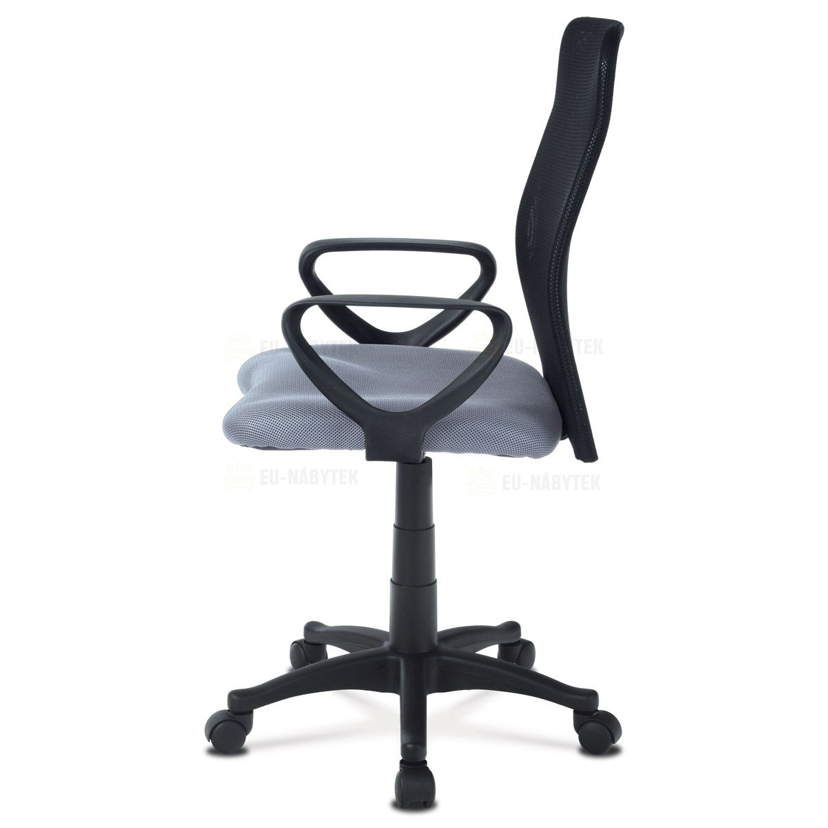 kancelářská židle, látka MESH šedá / černá, plyn.píst