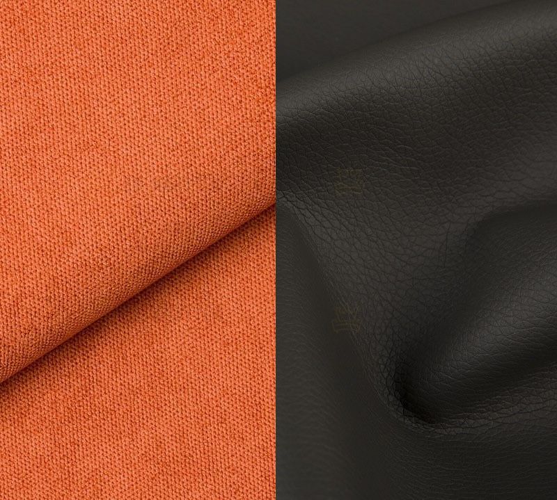 Rozkládací rohová sedačka KORFU II oranžová / šedá