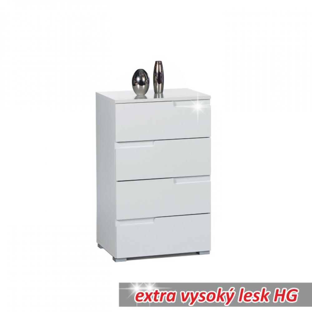 4 upl kov komoda b l extra vysok lesk spice 4 eu nabytek cz