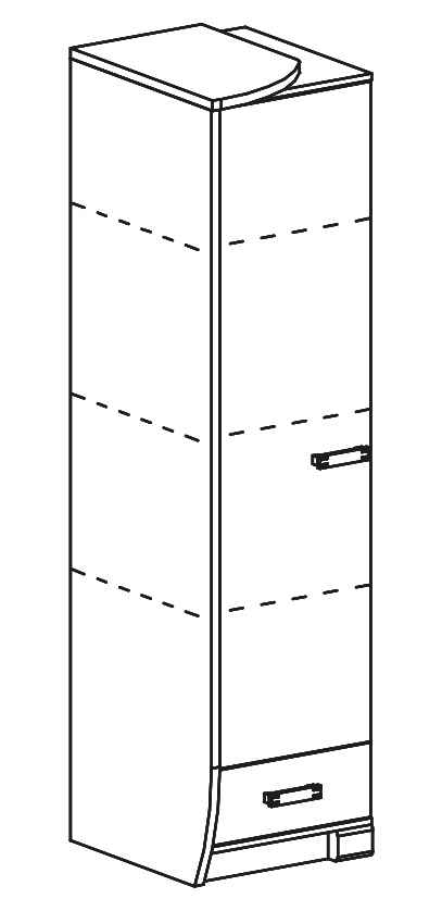 Skříň ROMEO R17 levá