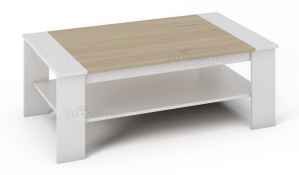 Konferenční stolek BERN bílá/sonoma