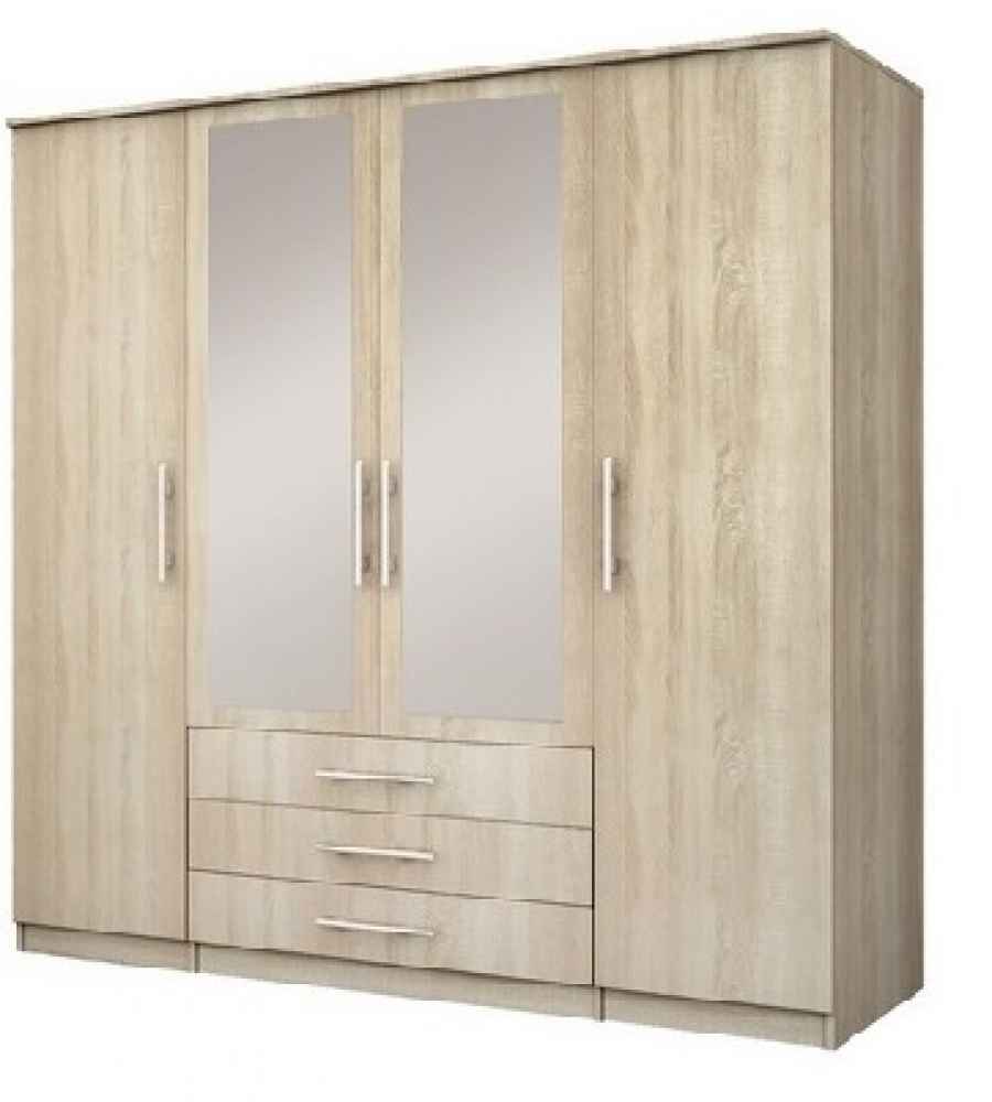 Šatní skříň 4D ALESSIA 200 dub sonoma