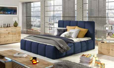 Čalouněná postel HEDVIKA modrá