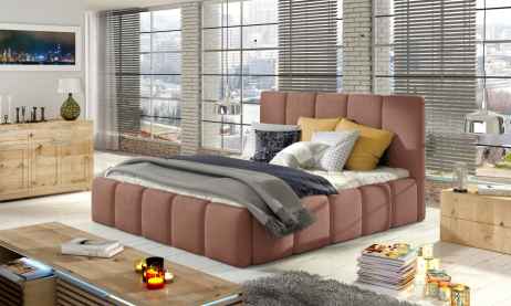 Čalouněná postel HEDVIKA růžová 180x200cm