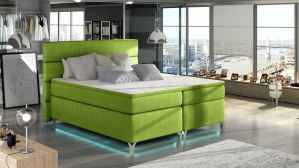 Kontinentální postel Boxspring MADEIRA zelená 160x200cm