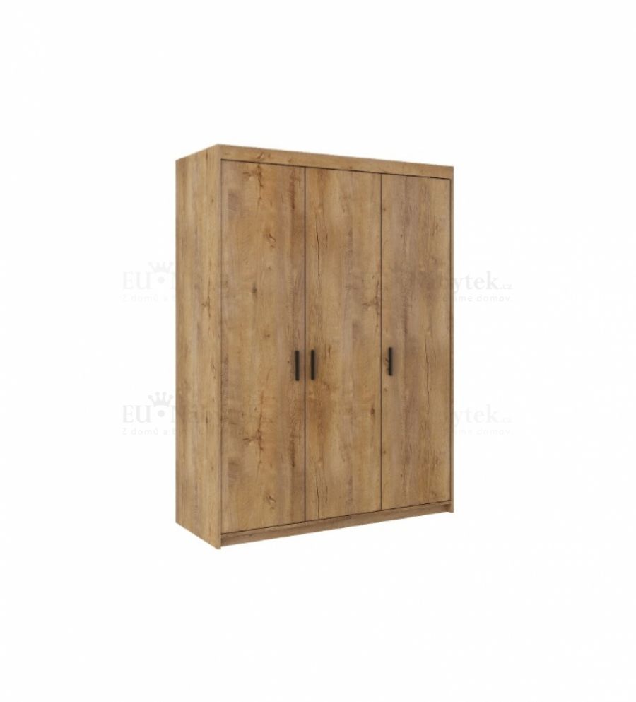 Šatní skříň LENA 133 dub lefkas
