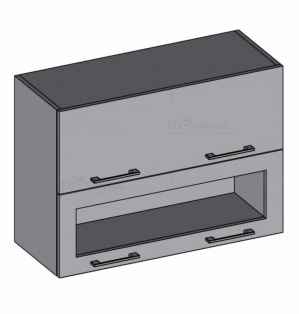Kuchyňská skříňka DIAMOND, horní dvojskříňka 80 cm - fialová