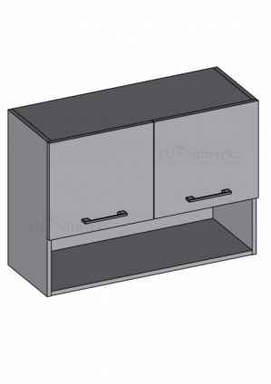Kuchyňská skříňka DIAMOND, horní skříňka s policí 80 cm - šedá