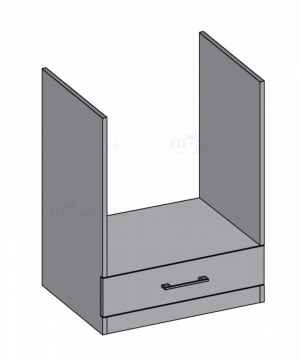 Kuchyňská skříňka DIAMOND, spodní na troubu 60 cm - bílá