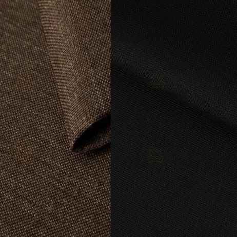 Rozkládací rohová sedačka MIA L hnědá / černá