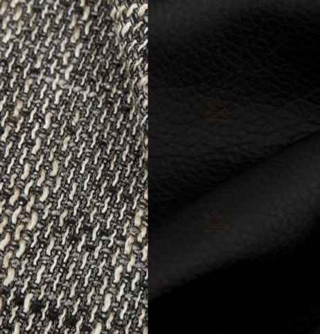 Rohová sedací souprava NERO šedá melír/černá