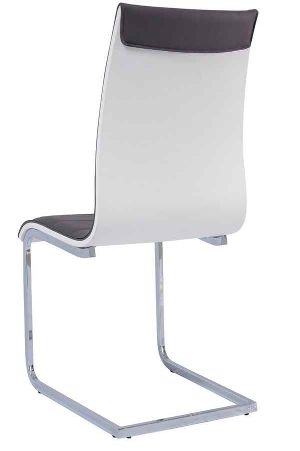 Jídelní čalouněná židle H-133 šedá/bílá