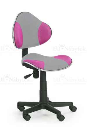 Dětská židle FLASH 2 růžová/šedá