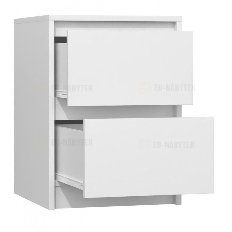 Noční stolek KARIN bílá 1+1 ZDARMA
