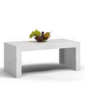 Konferenční stolek DEMO bílá/bílá lesk