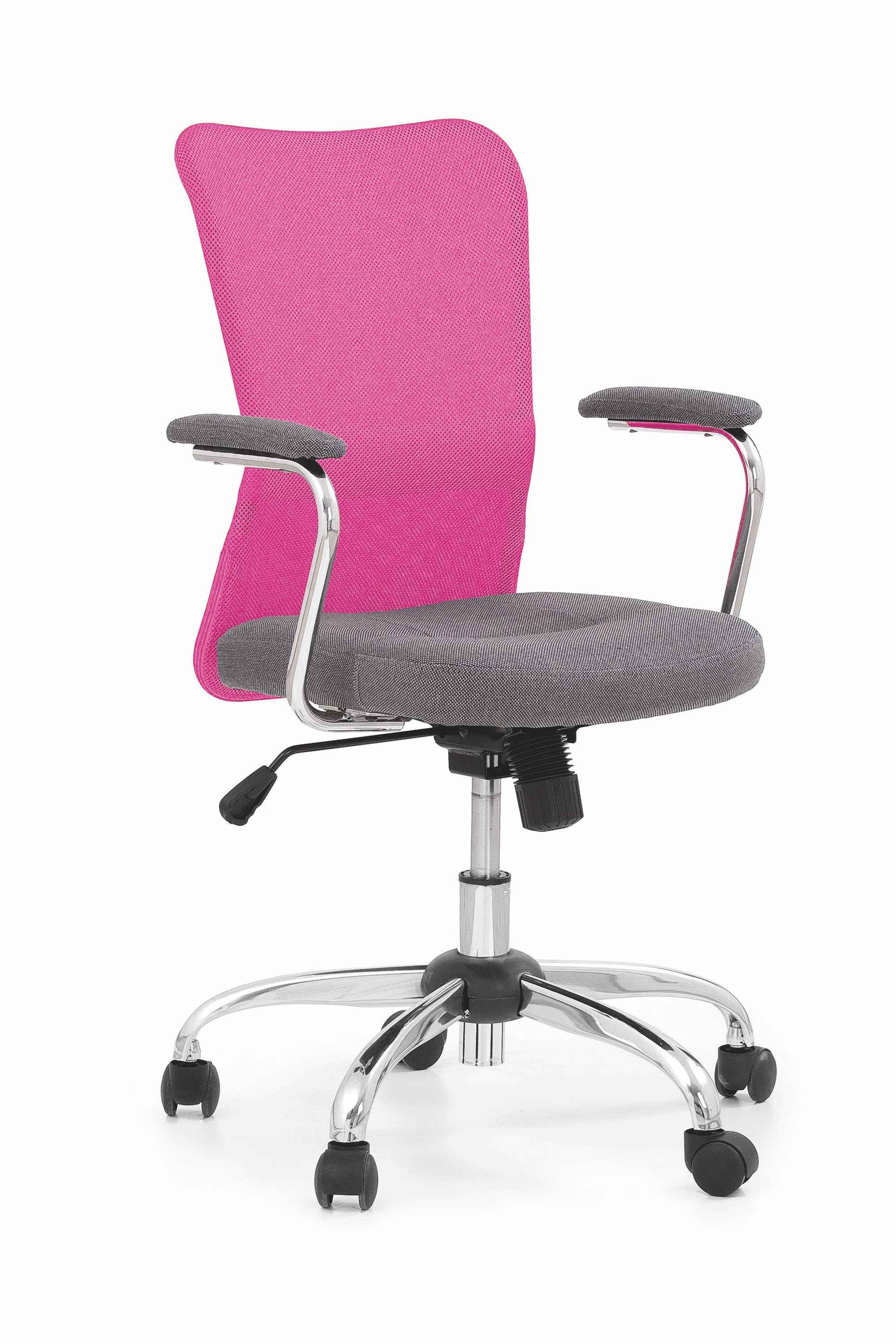 Kancelářská židle ANDY šedá / růžová