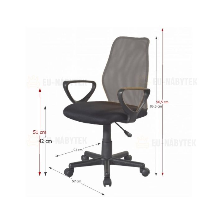 Kancelářská židle, šedá, BST 2010 NEW DOPRODEJ