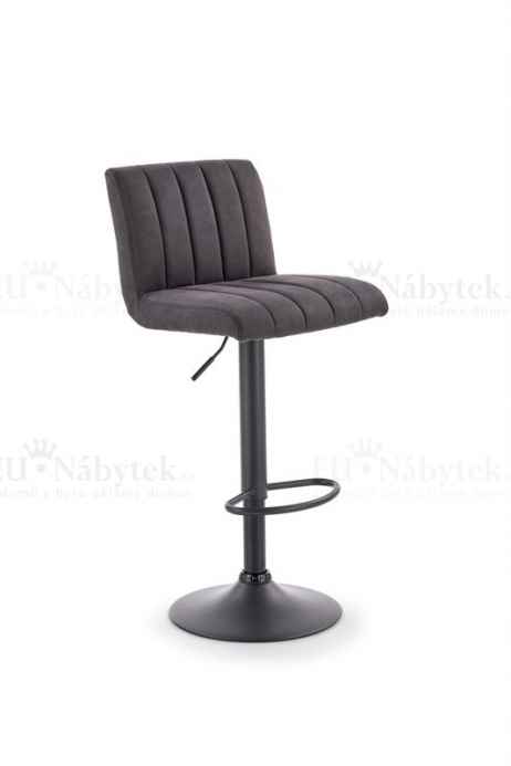 Barová židle H89 černá / tmavě šedá
