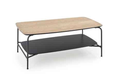 Konferenční stolek GENUA 2 černá / přírodní