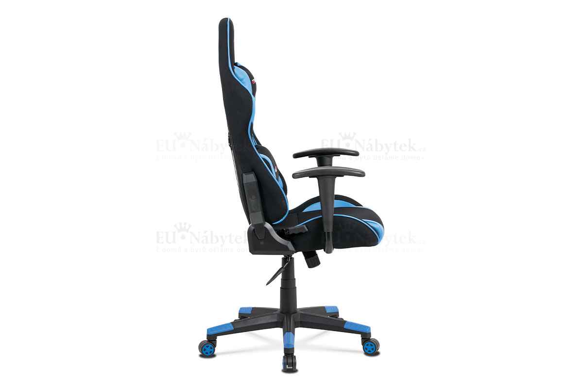 Kancelářská židle, modrá / černá DOPRODEJ