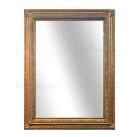Zrcadlo, dřevěný rám, zlatá, MALKIA TYP 15