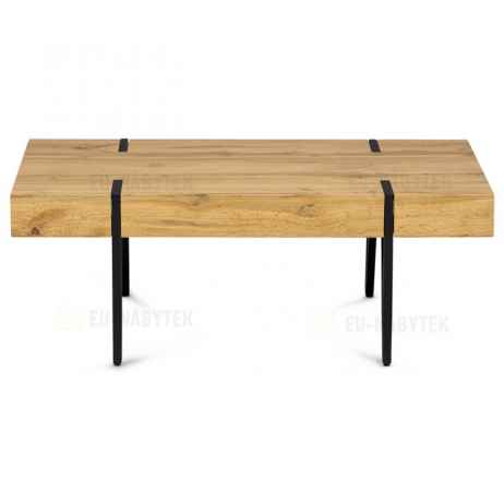 Konferenční stolek 110x60x42, MDF divoký dub, kov černá matná