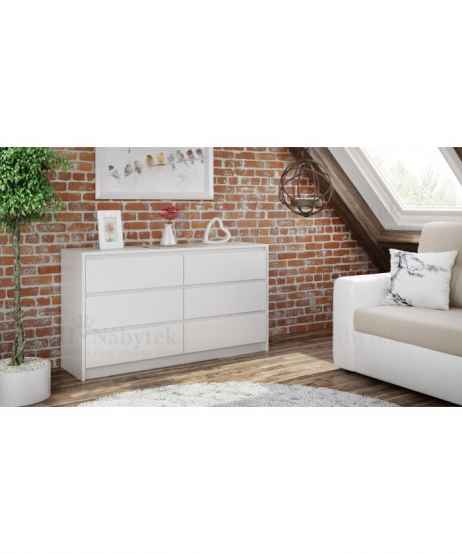 Komoda MALMO M6 140 bílá DOPRODEJ