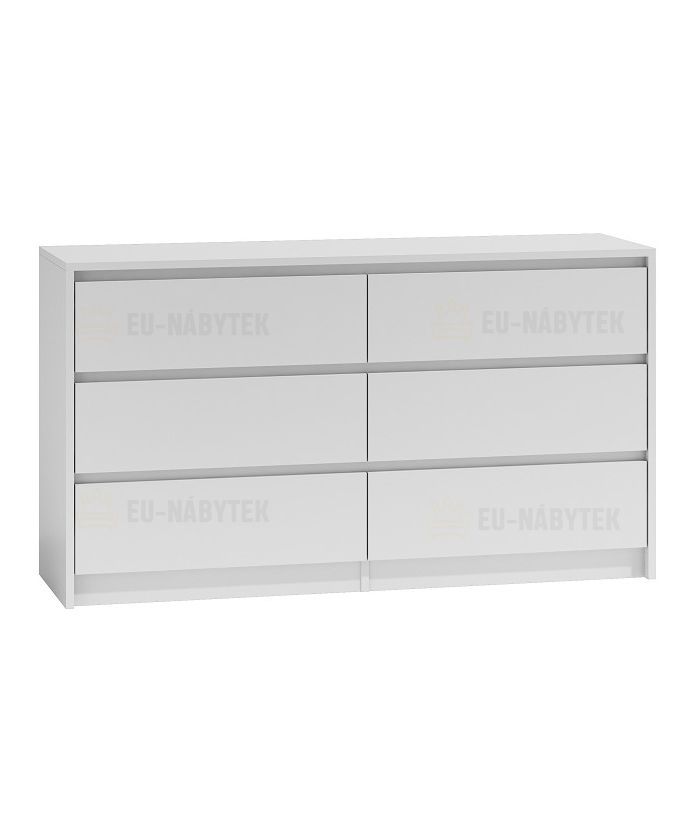 Komoda MALMO M6 140 bílá DOPRODEJ