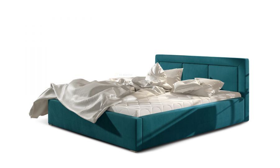 Čalouněná postel BELLA tyrkysová