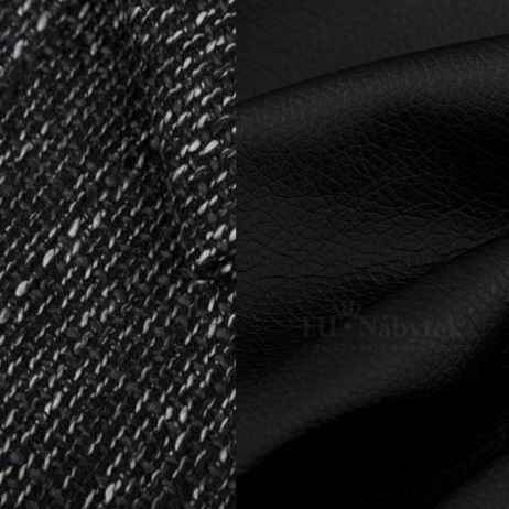 Rozkládací rohová sedačka SANTIAGO černá melír / černá