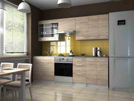 Kuchyňská linka PALERMO 240/180 dub sonoma