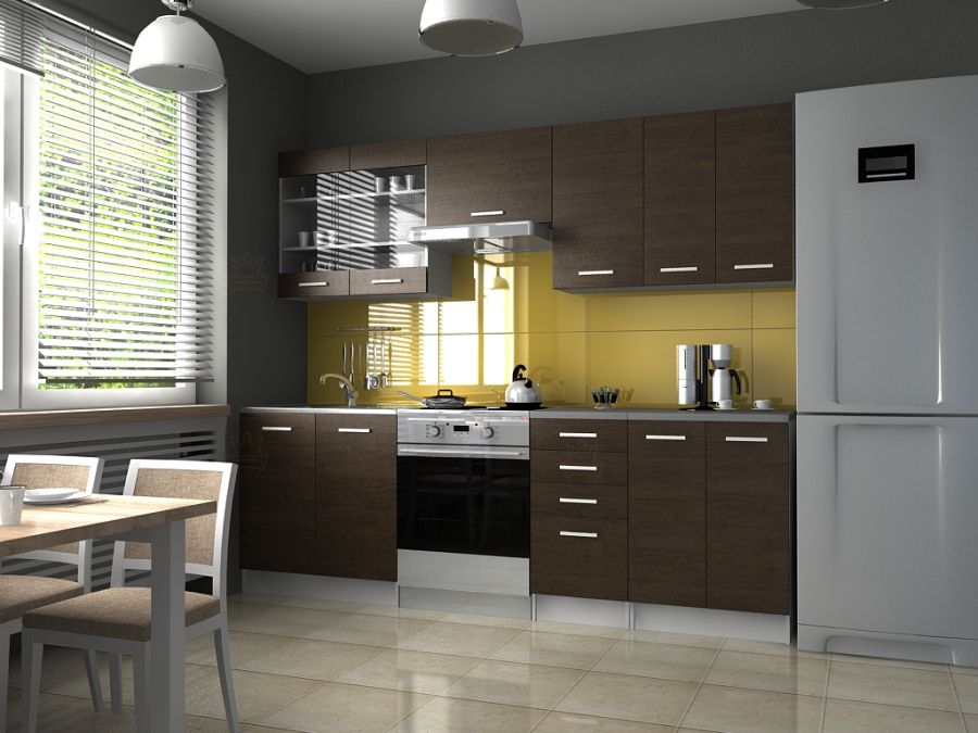 Kuchyňská linka PALERMO 240/180 wenge