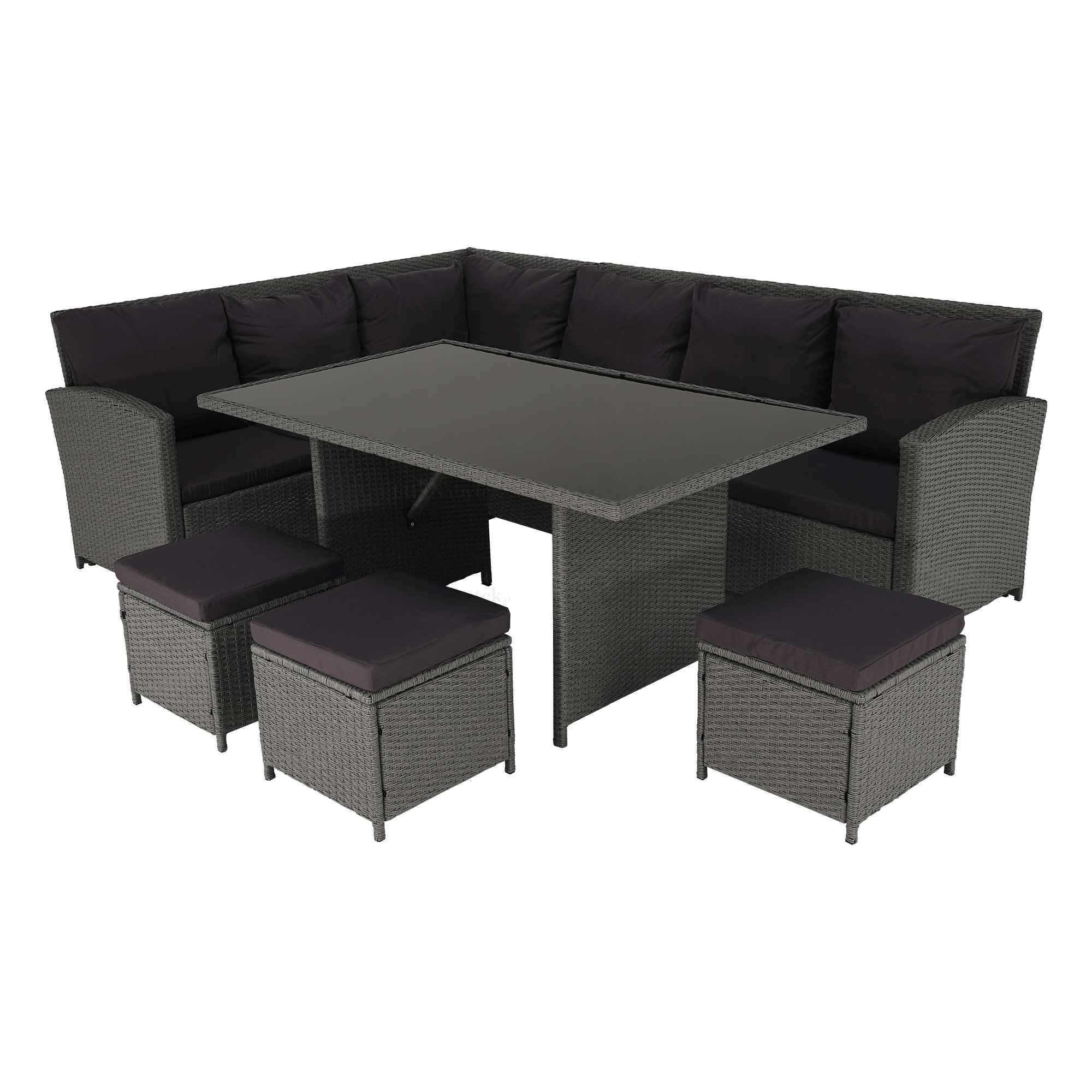 Zahradní set, šedá, STARK