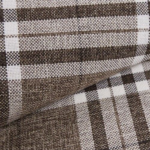 Křeslo ušák CHARLOT hnědá káro