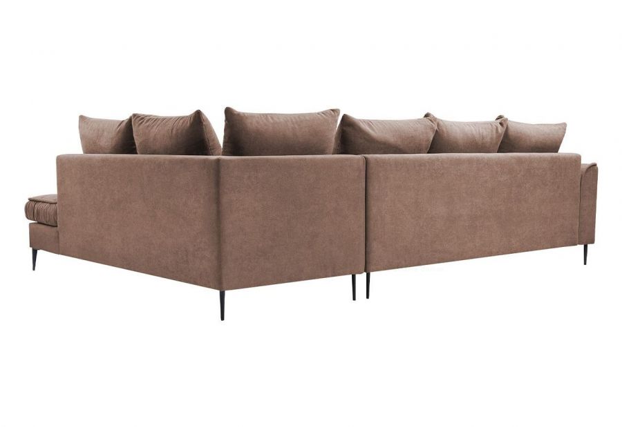 Rohová sedačka LENIA hnědá