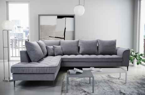 Rohová sedačka LENIA šedá