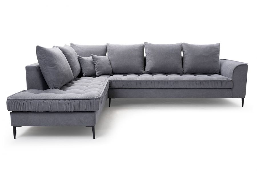 Rohová sedačka LENIA šedá