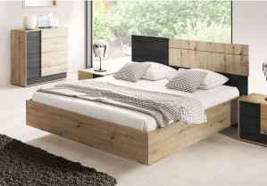 Manželská postel BARFO 160 dub artisan / norská borovice
