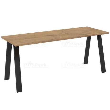 Jídelní stůl LEOPOLD 185x67 dub lancelot / černá