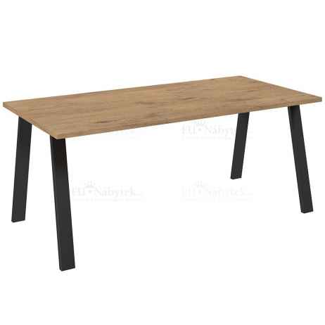Jídelní stůl LEOPOLD 185x90 dub lancelot / černá