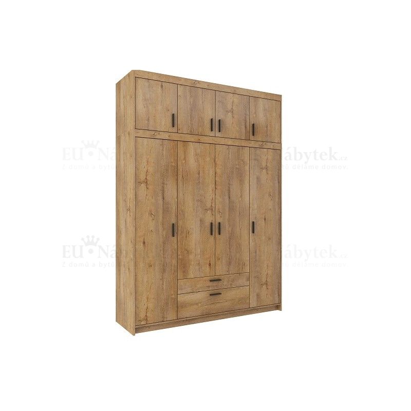 Šatní skříň LENA 176 dub lefkas