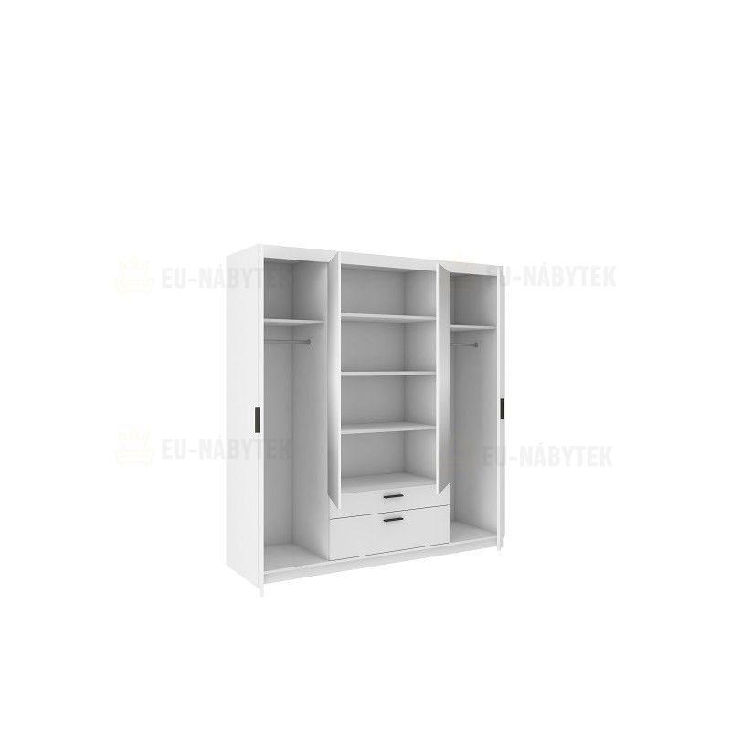 Šatní skříň LENA 176 bílá