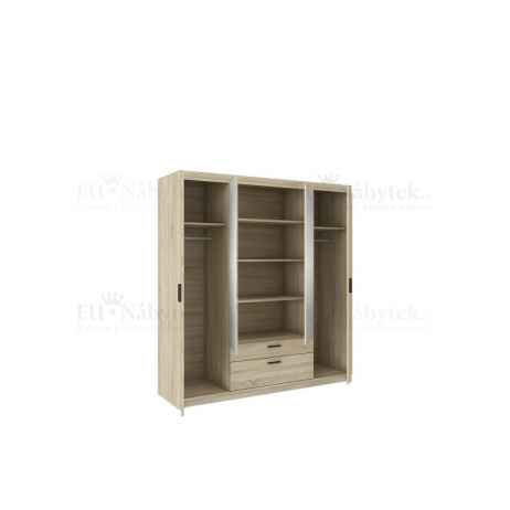 Šatní skříň LENA 176 se zrcadlem dub sonoma