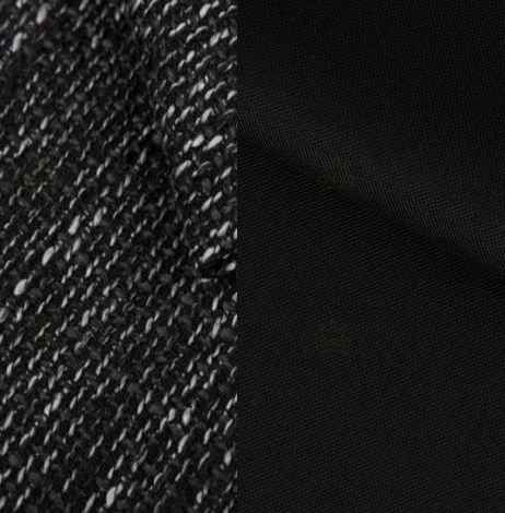 Taburet MIA černá melír / černá