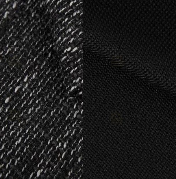 Taburet MIA černá melír / černá