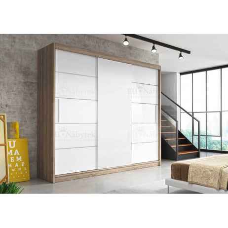 Šatní skříň ALBINA 250 dub sonoma / bílá